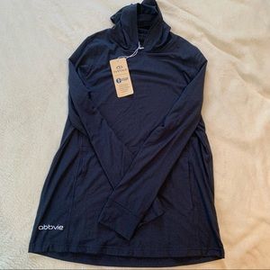 NWT Vansport Lightweight Hoodie Shirt Navy Blue